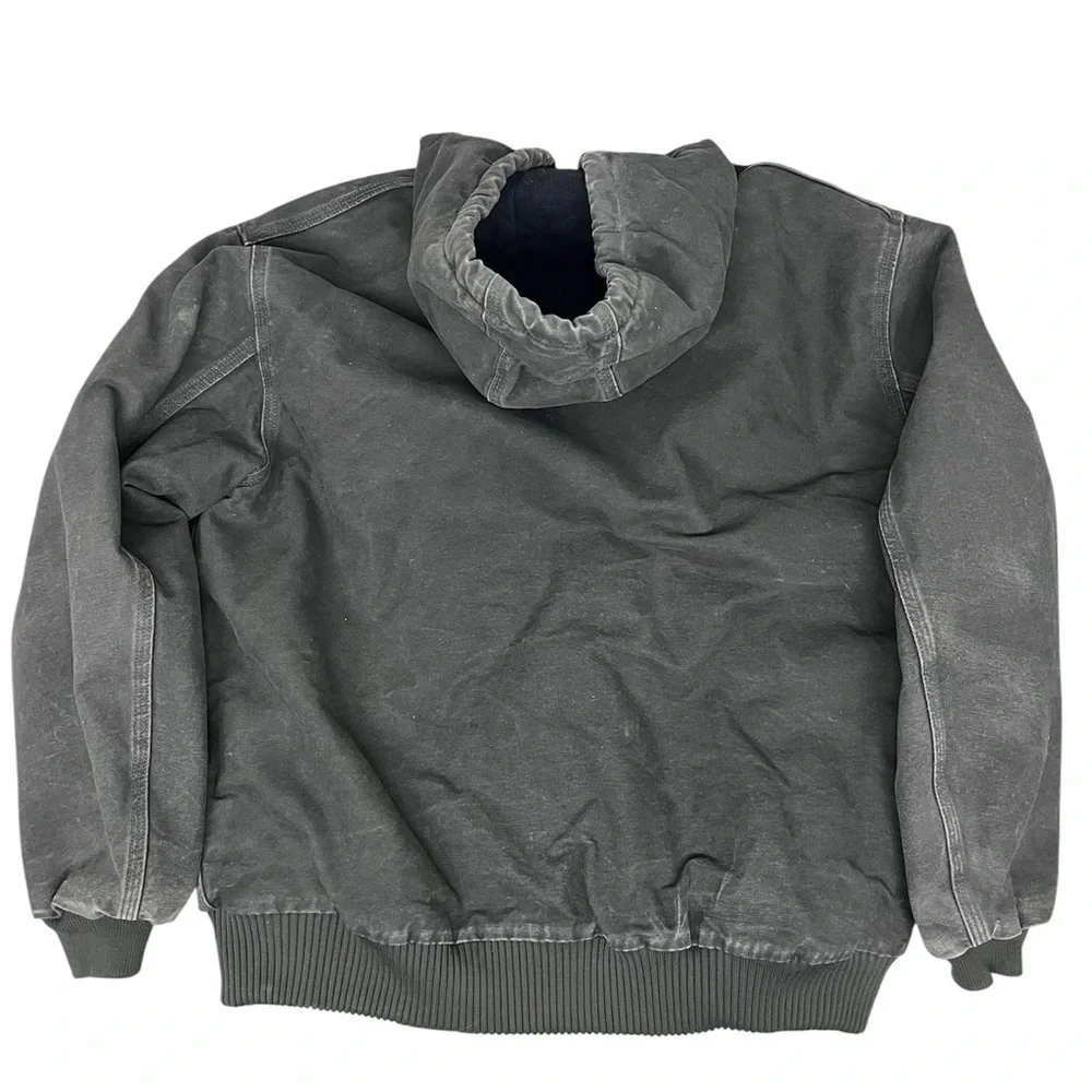 Vintage 90s Moss Green Carhartt Coat J130 Size XL